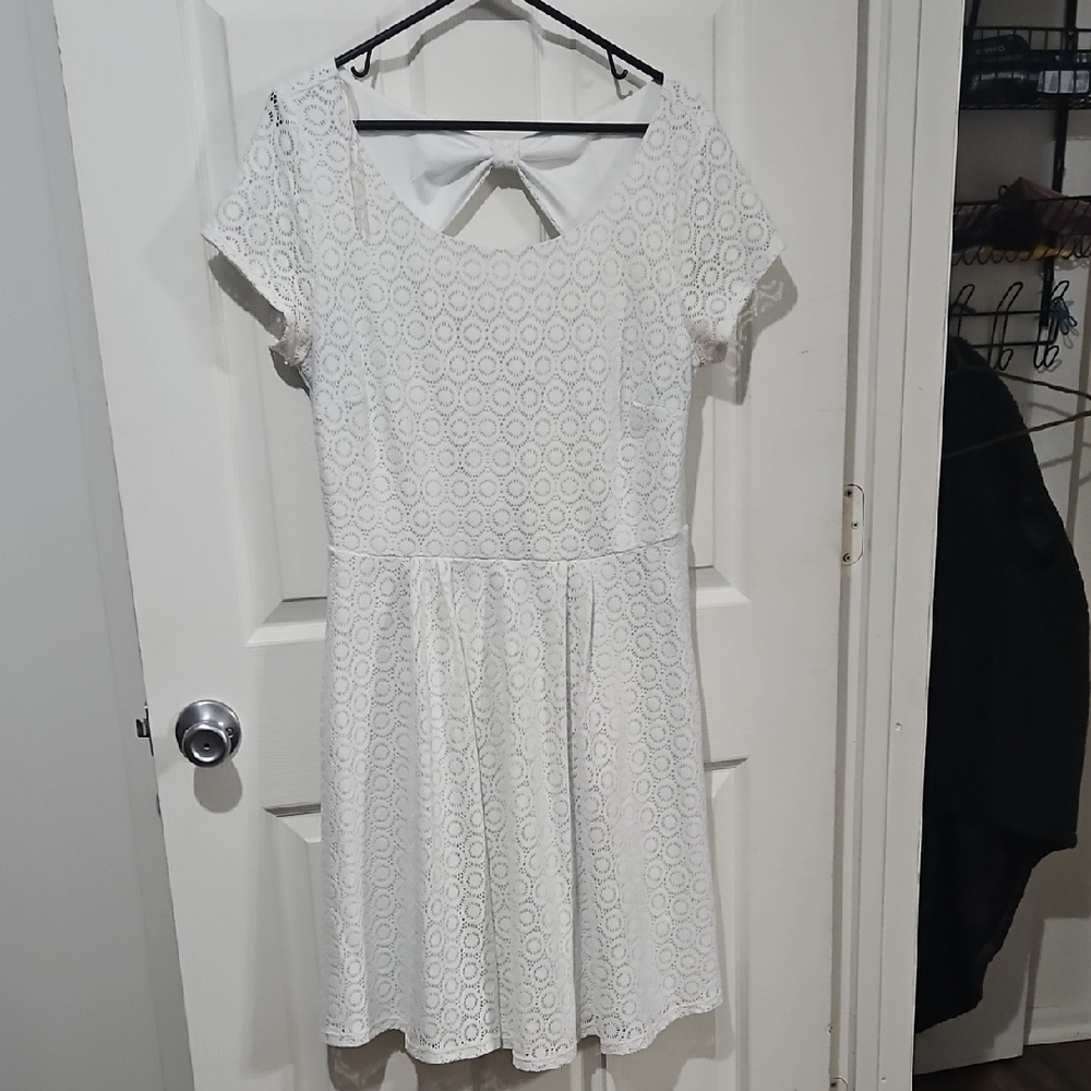 Maurices White Lace Mini Dress‎ Size 0